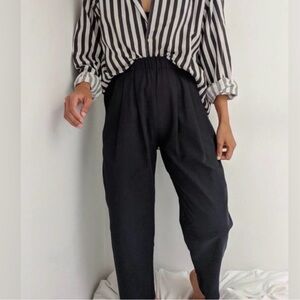 Na Nin Lena Raw Silk Canvas Pants
